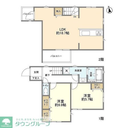 KoletTerrace下落合#01の物件間取画像